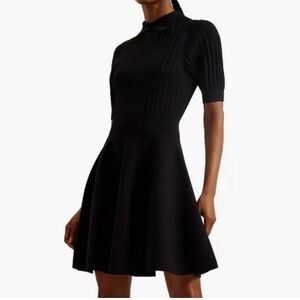 Ted Baker Black Knit Mini Dress